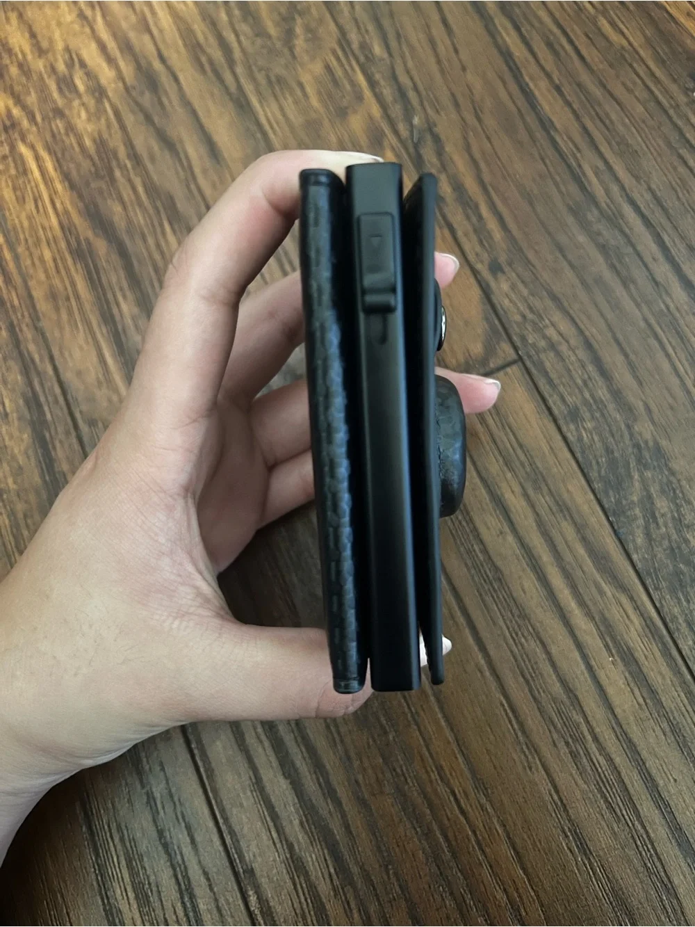 Black Card Holder Air Tag holder